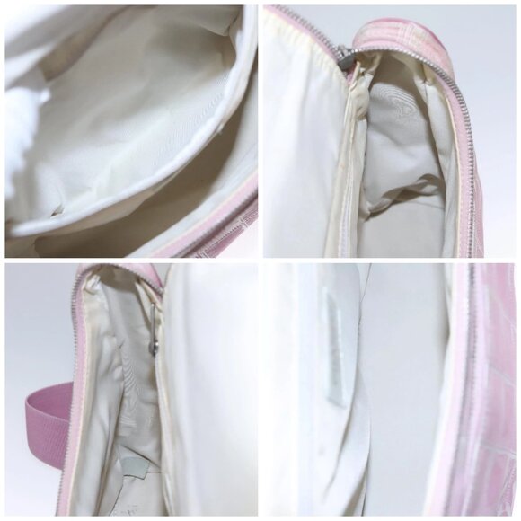 CHANEL New Travel Line Backpack Canvas Pink CC Auth BD376 - Picture 16 of 16